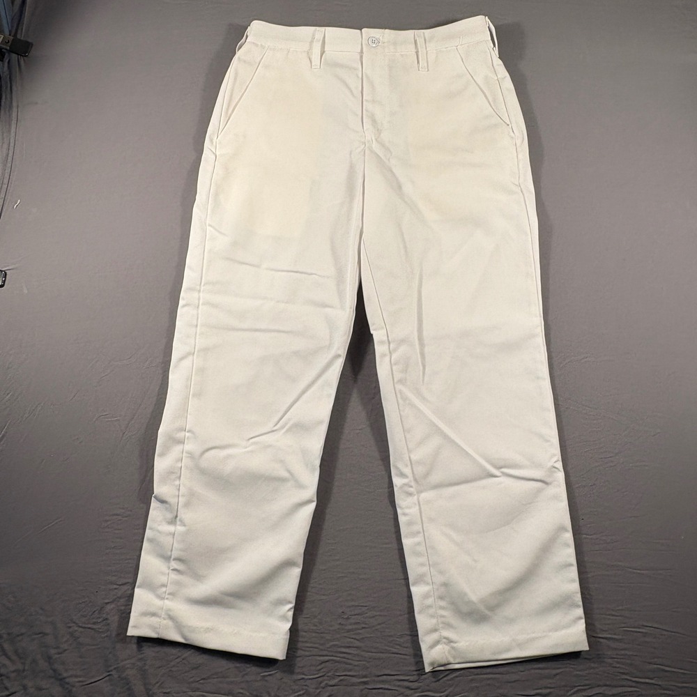 Red Kap PT10WHO White Industrial Work Pants Straight Leg Twill 32x30